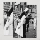 Vintag Kissing Couple.Hug Kiss Einladung (Vorne/Hinten)