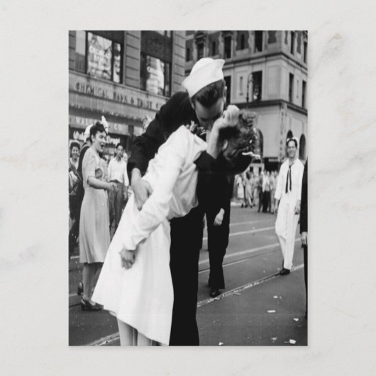 Vintag Kissing Couple.Hug Kiss Postcard Postkarte (Vorderseite)