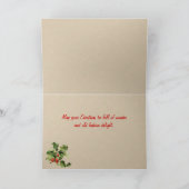 Vintag Kissing Couple Weihnachtskarte Feiertagskarte (Innenseite)