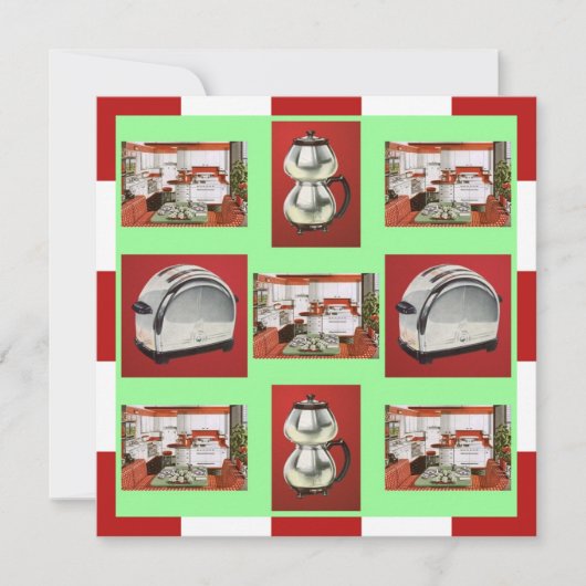 Vintag Kitchen Dusche Ankündigung Einladung (Vorderseite)