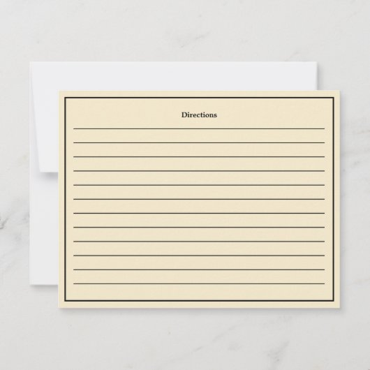 Vintag Kitchen Herzkredit Vorlage (Rückseite)