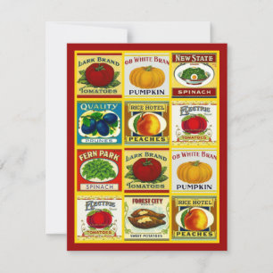 Vintag Kitchen Labels Bridal Dusche Einladungen