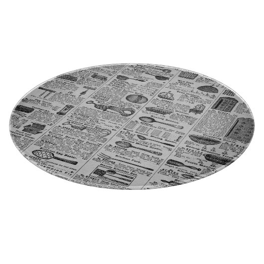 Vintag Kitchen Utensils Schneidebrett (Ecke)