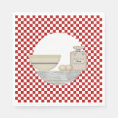 Vintag Kitepapier Napkins Serviette (Vorderseite)