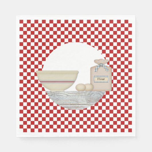 Vintag Kitepapier Napkins Serviette (Vorderseite)