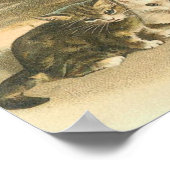 Vintag Kitten Poster (Ecke)