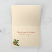 Vintag Kitten Weihnachtskarte Feiertagskarte (Innenseite)