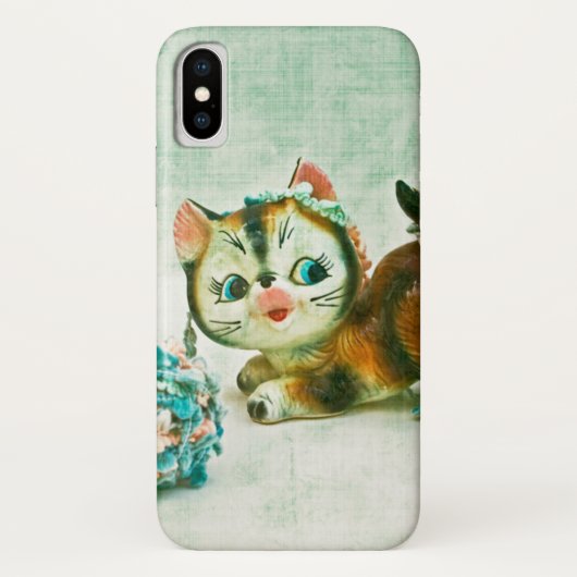 Vintag Kitty Cat Case-Mate iPhone Hülle (Rückseite)
