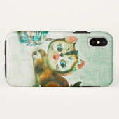 Vintag Kitty Cat Case-Mate iPhone Hülle (Rückseite (Horizontal))