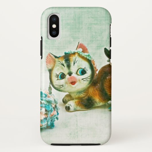 Vintag Kitty Cat Case-Mate iPhone Hülle (Rückseite)