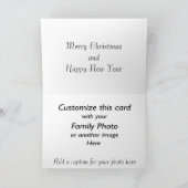 Vintag Kitty Cat Frohe Weihnachten personalize It (Innenseite)