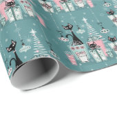 Vintag Kitty Christmas II ©studioxtine Geschenkpapier (Rolleneckpunkt)
