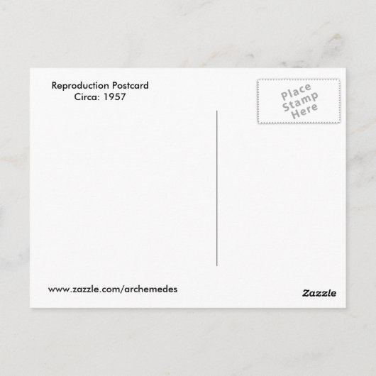 Vintag Kitty Postkarte (Rückseite)