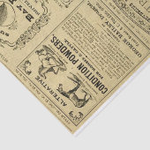 Vintag klassifizierte Anzeigen Seidenpapier (Ausschnitt)