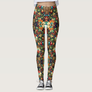Vintag/klassisch farbenfrohe Weihnachten Leggings