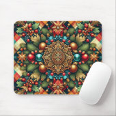 Vintag/klassisch farbenfrohe Weihnachten Mousepad (Mit Mouse)