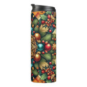 Vintag/klassisch farbenfrohe Weihnachten Thermosbecher (Nach rechts gedreht)