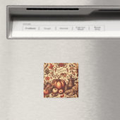 Vintag/klassisch glückliches Erntedankfest Magnet (In Situ (Geschirrspüler))