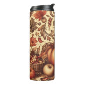 Vintag/klassisch glückliches Erntedankfest Thermosbecher (Nach links gedreht)
