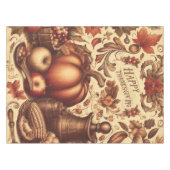 Vintag/klassisch glückliches Erntedankfest Tischdecke (Vorderseite (Horizontal))