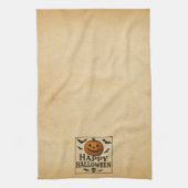 Vintag/klassisch Halloween Jack-o-Laterne Geschirrtuch (Vertikal)