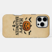 Vintag/klassisch Halloween Jack-o-Laterne iPhone Hülle (Rückseite (Horizontal))