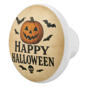 Vintag/klassisch Halloween Jack-o-Laterne Keramikknauf (Rechts)