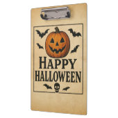 Vintag/klassisch Halloween Jack-o-Laterne Klemmbrett (Links)