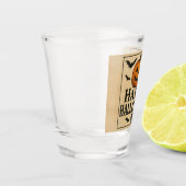 Vintag/klassisch Halloween Jack-o-Laterne Schnapsglas (Links)