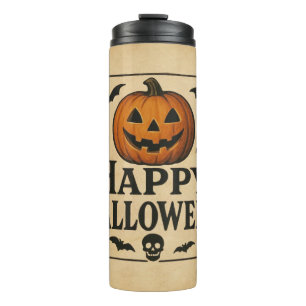 Vintag/klassisch Halloween Jack-o-Laterne Thermosbecher