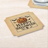 Vintag/klassisch Halloween Jack-o-Laterne Untersetzer (angewinkelt)