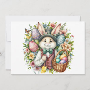 Vintag/klassisch Niedlich Osterhase Feiertagskarte