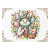 Vintag/klassisch Niedlich Osterhase Tischdecke (Vorderseite (Horizontal))