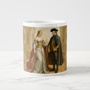 Vintag, klassisch, Royal Couple, Luxus und Eleganz Jumbo-Tasse