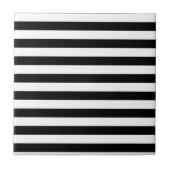 Vintag klassische schwarz-weiße Streifen Fliese (Vorderseite)