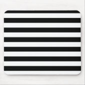 Vintag klassische schwarz-weiße Streifen Mousepad (Vorne)