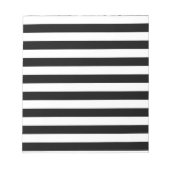 Vintag klassische schwarz-weiße Streifen Notizblock (Vorderseite)