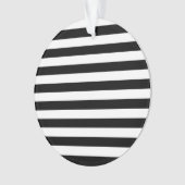 Vintag klassische schwarz-weiße Streifen Ornament (Vorderseite)