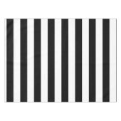Vintag klassische schwarz-weiße Streifen Tischdecke (Vorderseite (Horizontal))