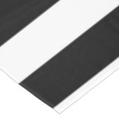 Vintag klassische schwarz-weiße Streifen Tischdecke (Schrägansicht)