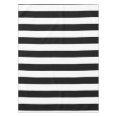 Vintag klassische schwarz-weiße Streifen Tischdecke (Vorderseite)