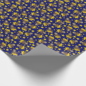 Vintag klatschendes Affenspielzeug Geschenkpapier (Ecke)