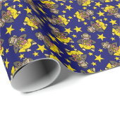 Vintag klatschendes Affenspielzeug Geschenkpapier (Rolleneckpunkt)