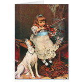 Vintag - kleiner Violinist u. Heulenhund, (Vorne)