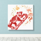Vintag koala leinwanddruck (Insitu (Holzboden))