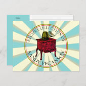 Vintag Kochherd personalisierte Kochkarte Postkarte (Vorne/Hinten)