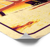 Vintag Kona Hawaii - Retro Travel Poster (Ecke)