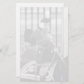 Vintag Königin Elizabeth II Buckingham Palace 1970 Briefpapier (Vorne/Hinten)