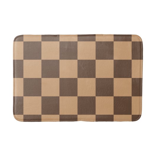 Vintag kontrolliert in Warm Browns Badematte (Vorderseite)