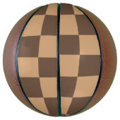 Vintag kontrolliert in Warm Browns Basketball (Vertikal)